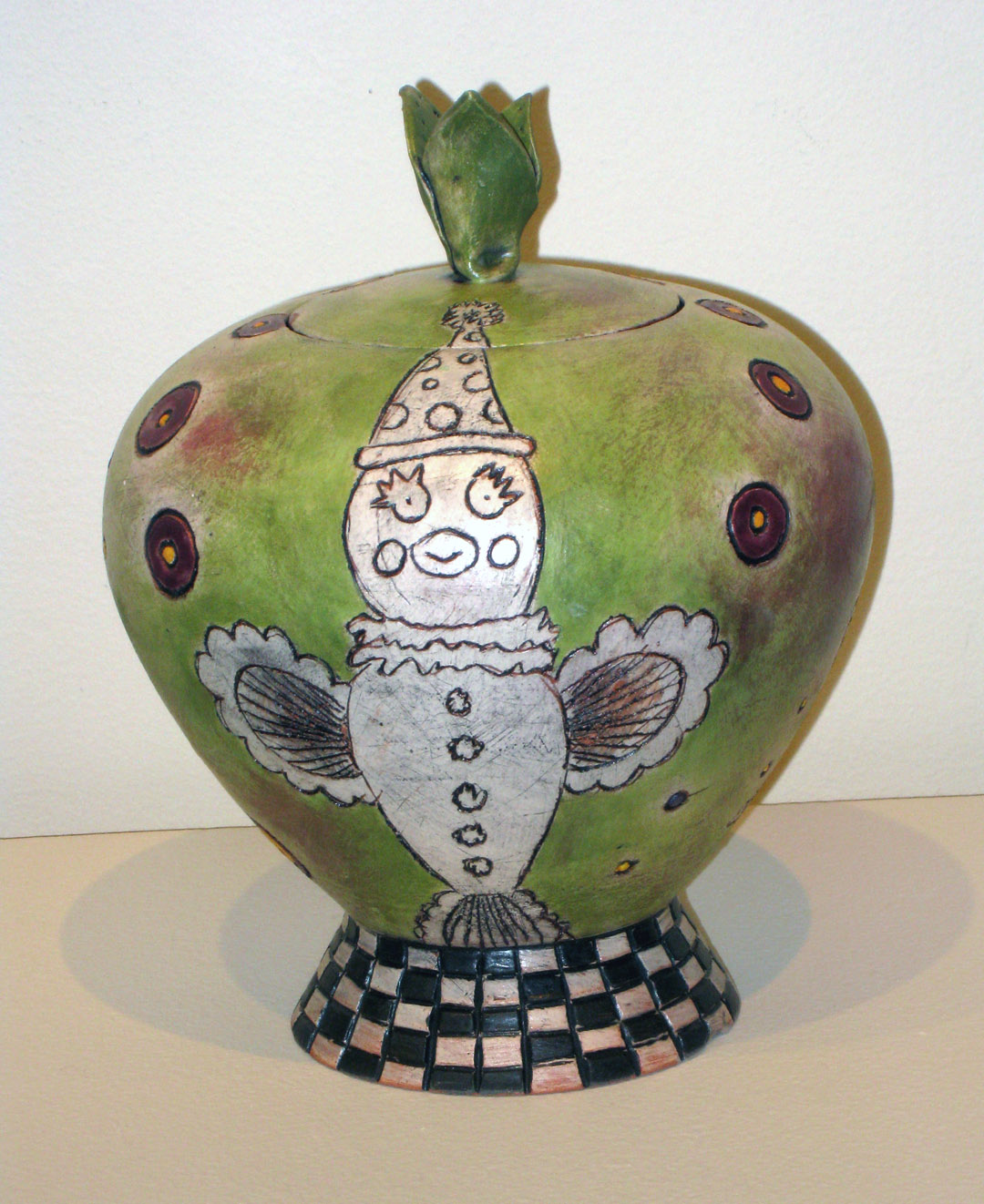 green bird jar