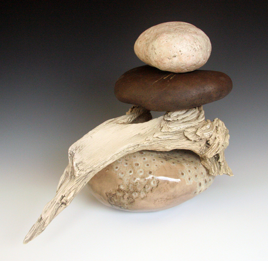 Driftwood Cairn by Eliz. DeLyria